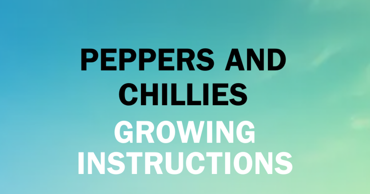 Growing Instructions for Peppers and Chillies